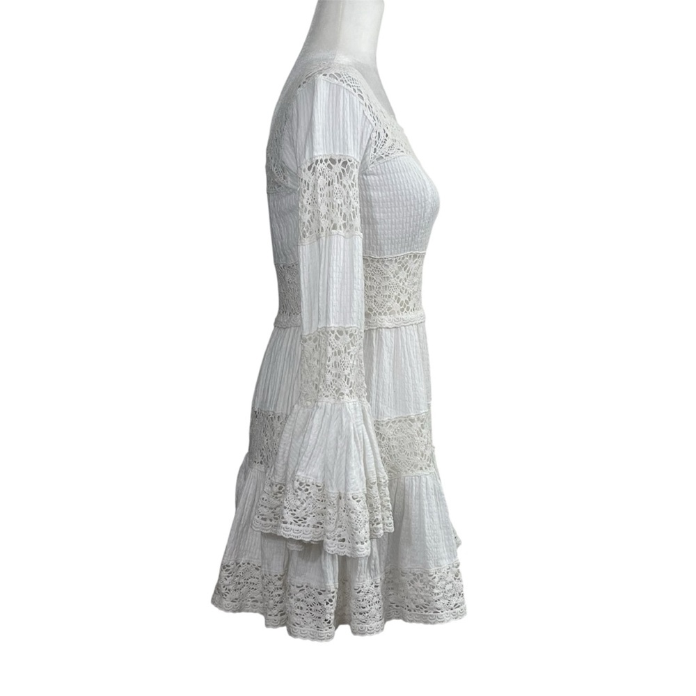 Free People White Lace Mini Dress - Picture 7 of 14